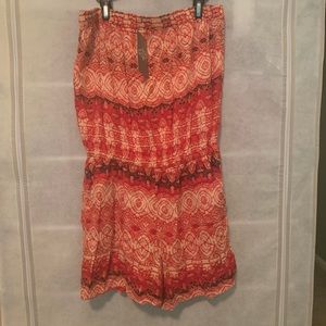 Angie strapless romper.